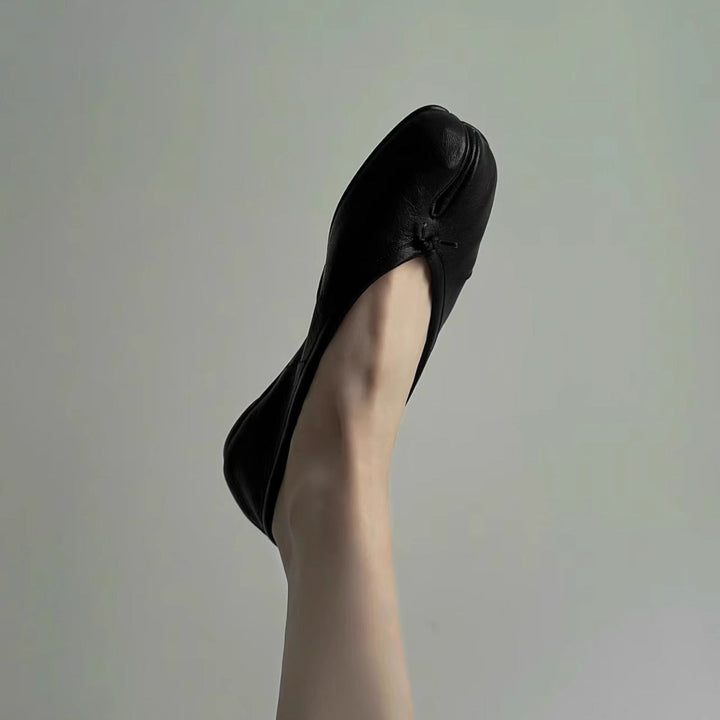 Damen Ballerinas mit raffinierter Zehenpartie und samtiger Lederverarbeitung Echoarchiv