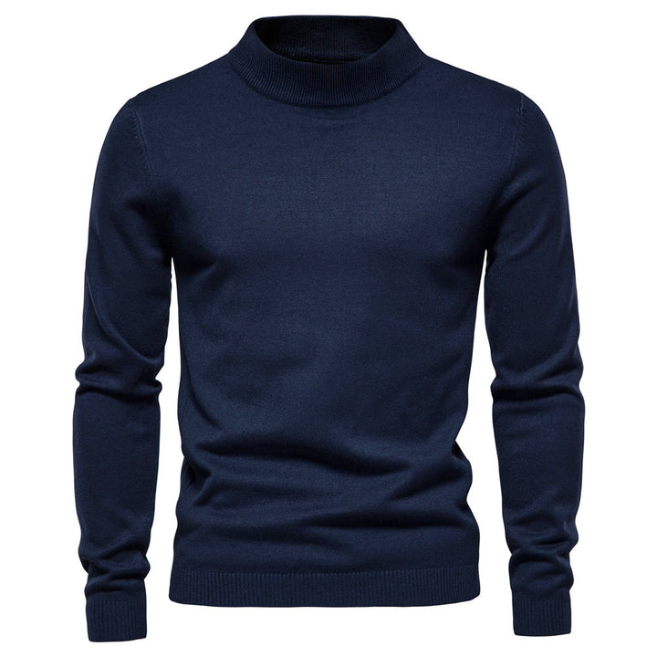 Herren eleganter Rollkragenpullover aus feiner Wolle Echoarchiv