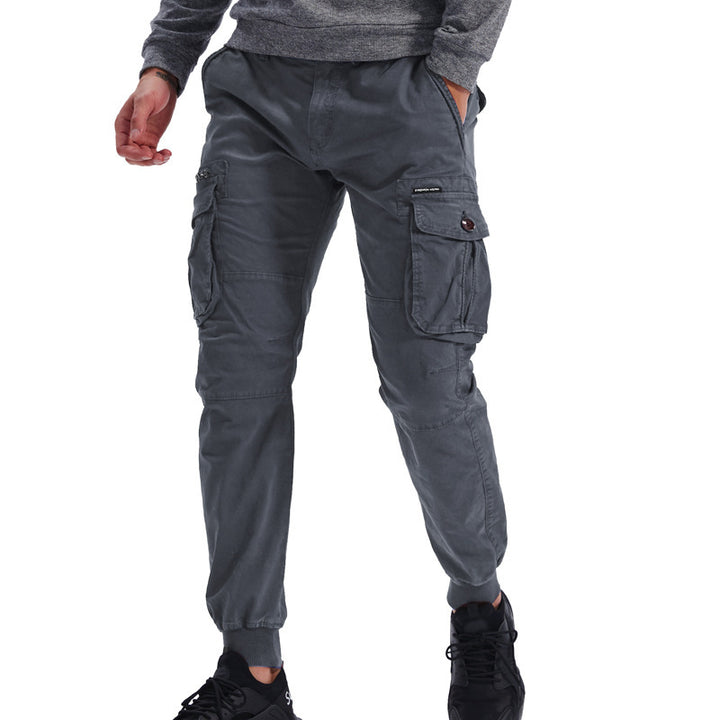 Herren Cargo-Hosen mit praktischen Taschen und elastischem Bund Echoarchiv