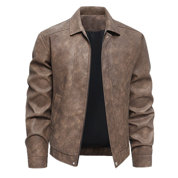 Herren Modische Lederjacke im Vintage-Stil – Valtoré