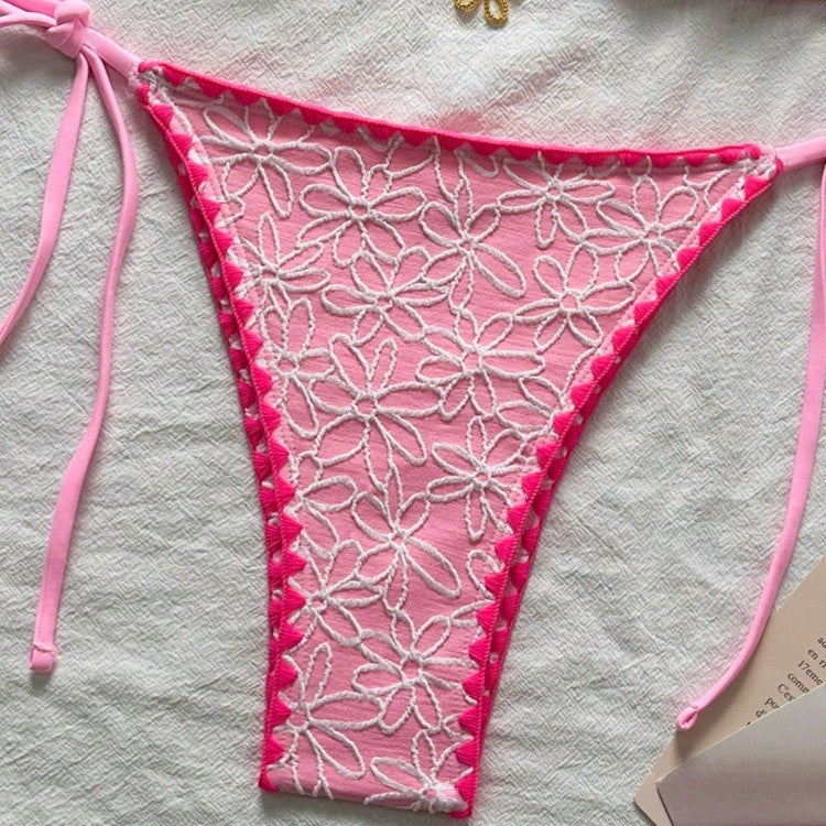 Damen Triangel-Bikini-Set mit floralen Stickereien Echo Archiv