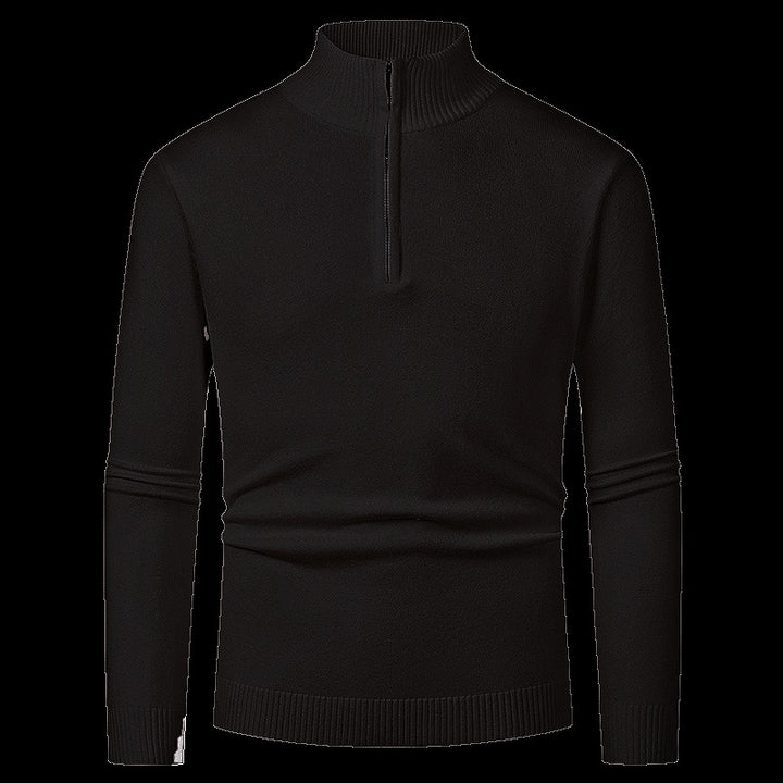 Herren Pullover mit hohem Kragen und Reißverschluss Echoarchiv