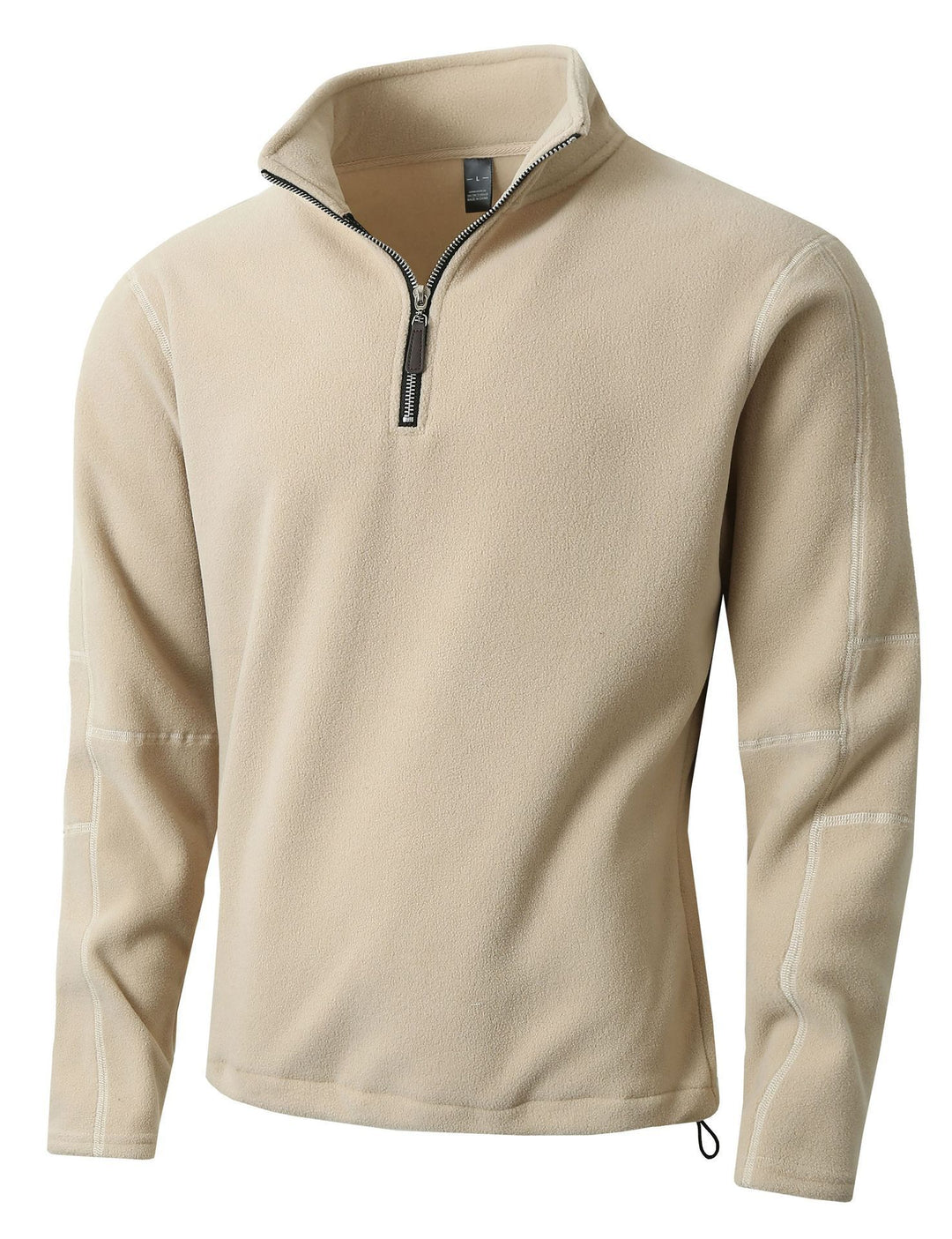 Herren Fleece-Pullover mit halblangem Reißverschluss und Stehkragen Echoarchiv