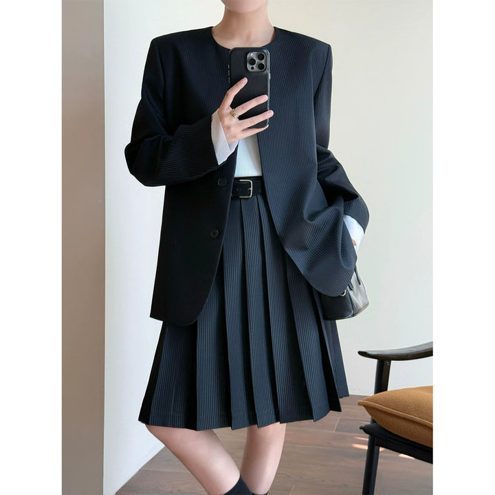 Damen Elegante Plisseejacke Echoarchiv