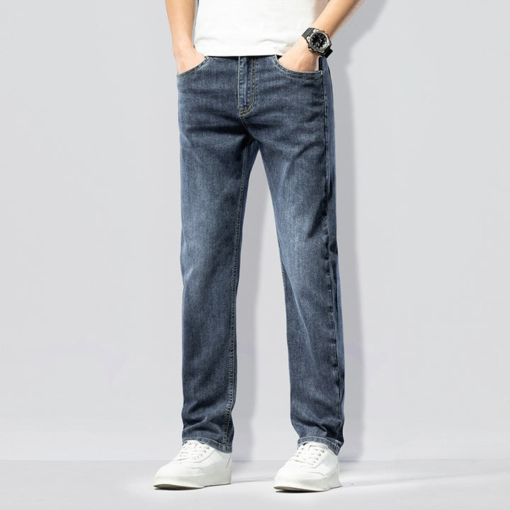 Herren Slim-Fit Jeans mit lässigem Schnitt und elastischem Bund Echoarchiv