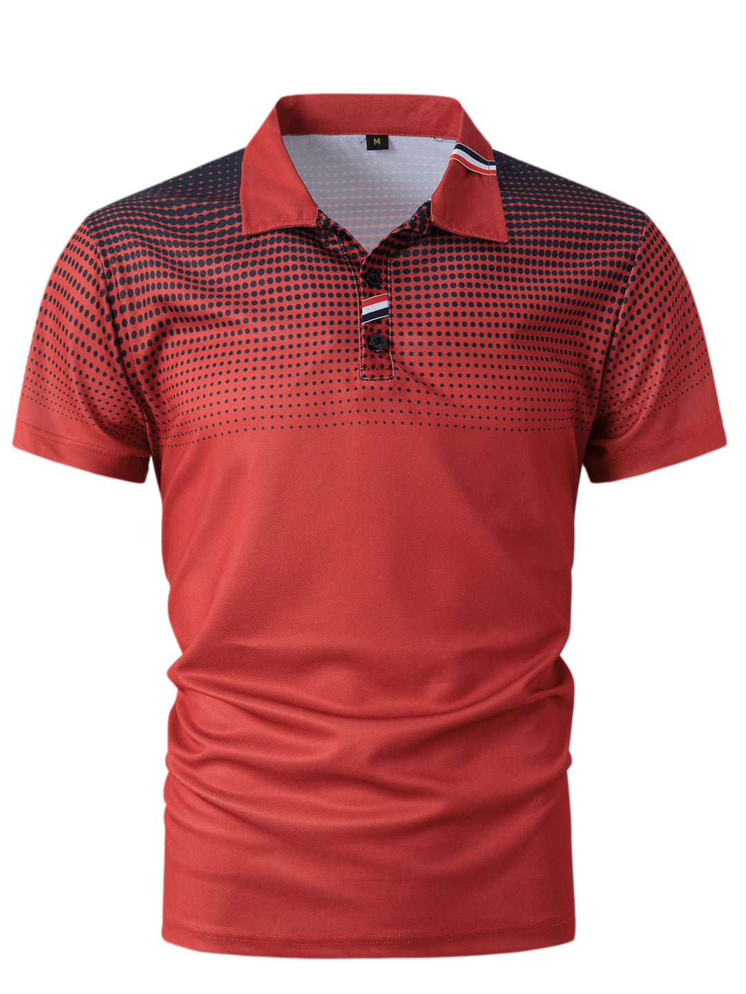 Herren Polohemd mit modernen Grafikdesign und atmungsaktivem Material Echoarchiv