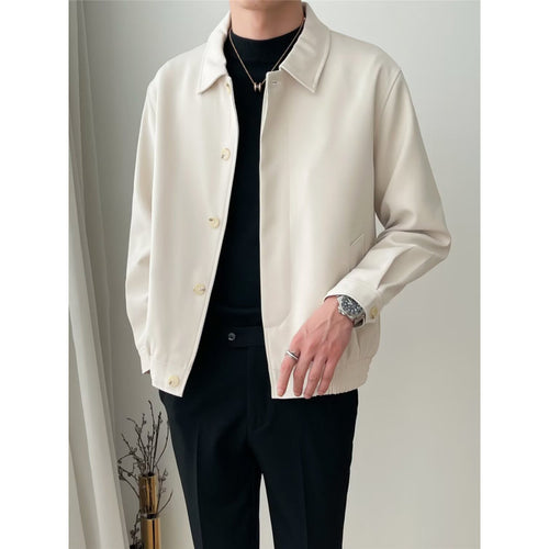 Herren Modische Jacke mit Druckknöpfen Echo Archiv