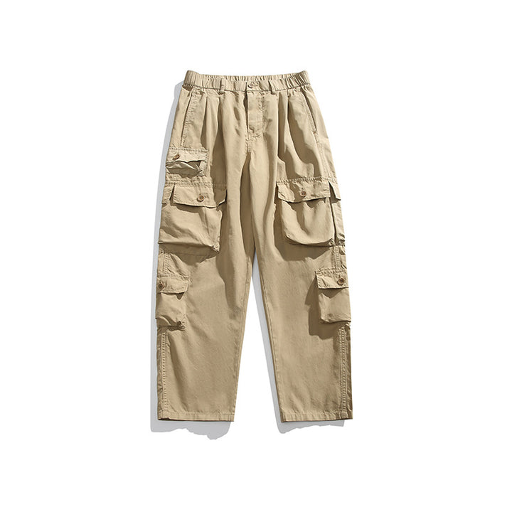 Herren Leichte Relaxed-Cargo-Hose mit elastischem Bund und Mehrfachtaschen Echo Archiv