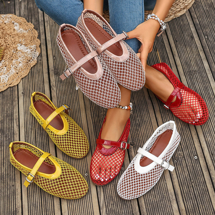 Damen Netzschuhe mit elegantem Riemen Echoarchiv