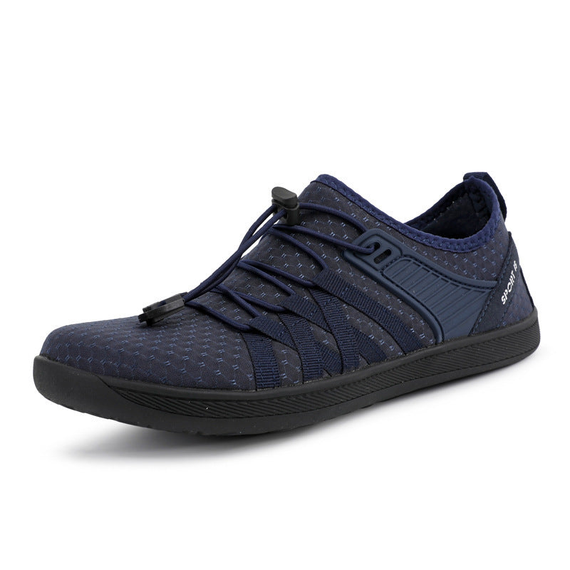 Unisex nan flacher Stadt-Sneaker mit Schnellzugverschluss, elastischem Strickoberteil und stoßabsorbierender Leichtsohle Echo Archiv