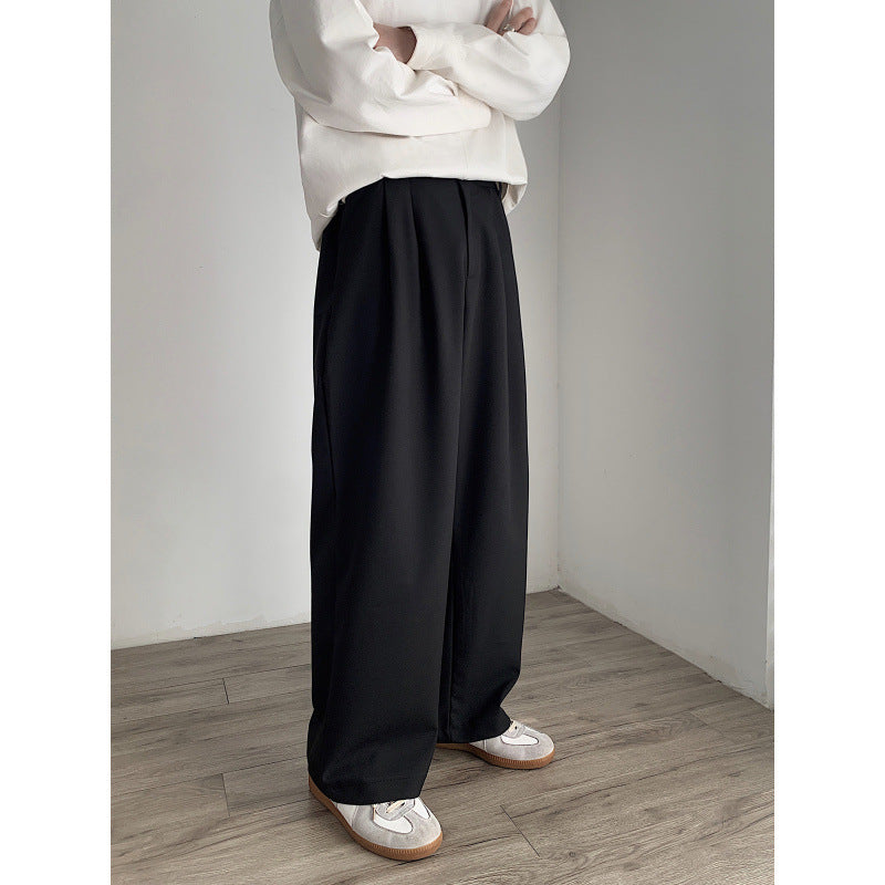 Damen Hochtaillierte weite Bundfalten-Hose mit geradem Bein Echo Archiv