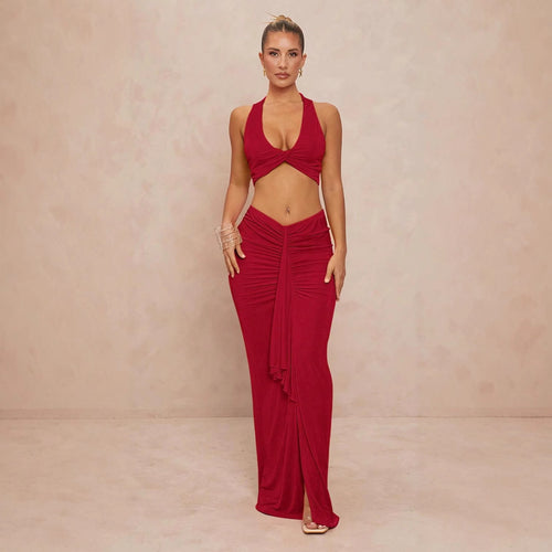 Damen elegantes Bodysuit mit Kreuz-Trageoption und seitlichem Schnitt Echo Archiv