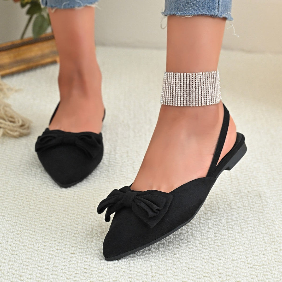 Damen Ballerinas mit stilvollem Schleifendetail und eleganter Spitze Echoarchiv