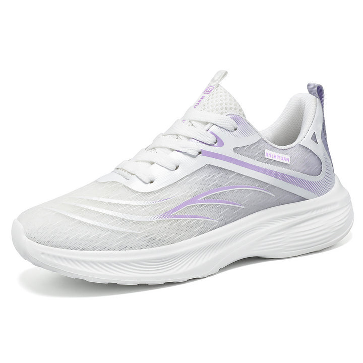 Damen nan atmungsaktiver Lightweight-Laufschuh mit dämpfender Wellen-EVA-Sohle und nahtlosem Mesh-Obermaterial Echo Archiv