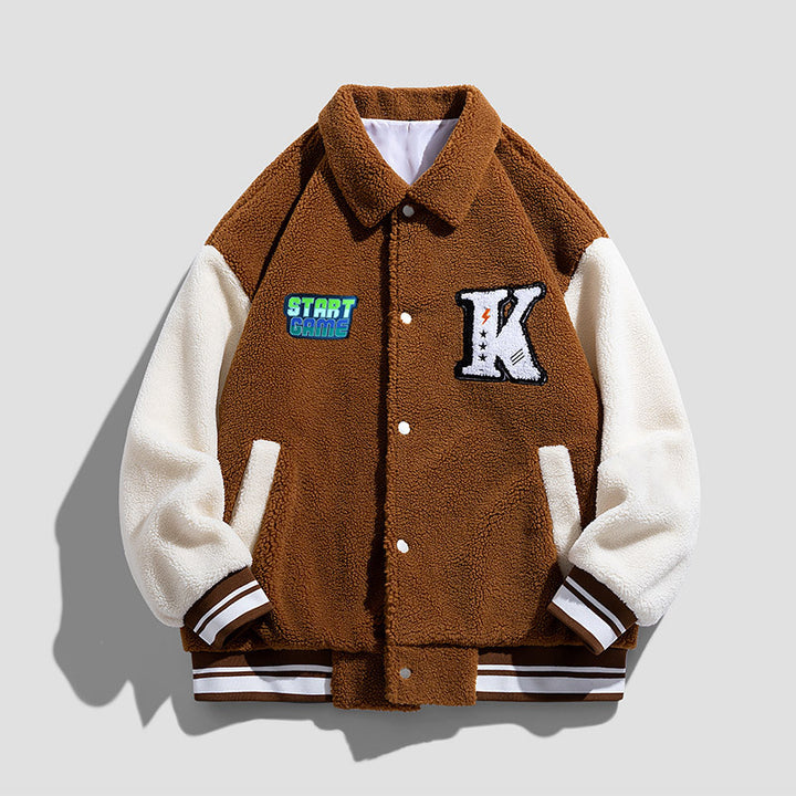 Unisex modische Collegejacke mit gesticktem Logo Echo Archiv