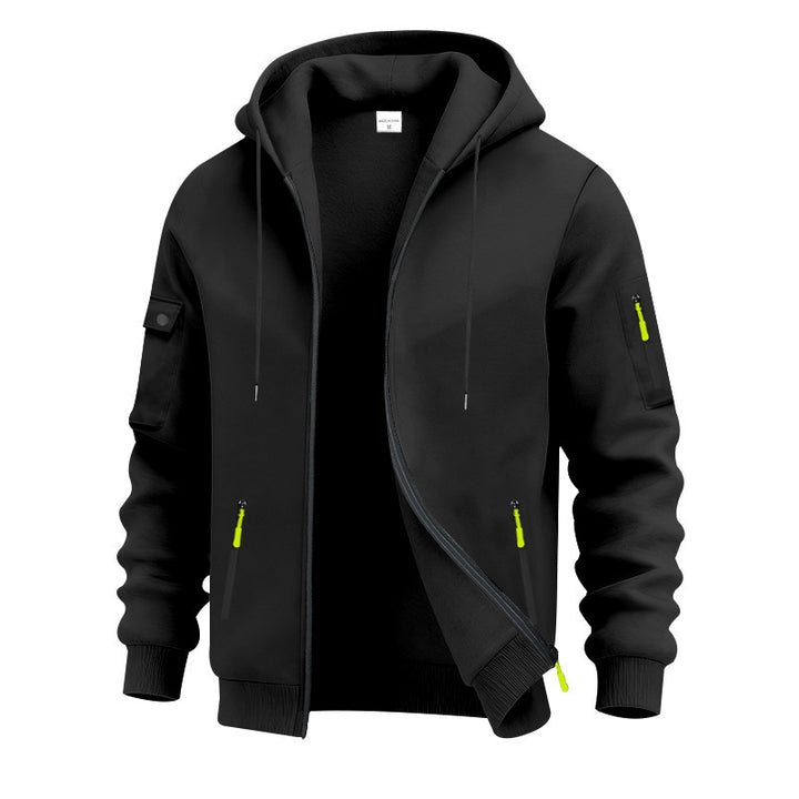 Herren funktionale Kapuzenjacke mit technischen Taschen Echoarchiv