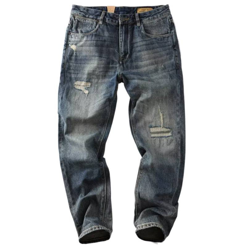 Herren Modische Destroyed Jeans Echo Archiv