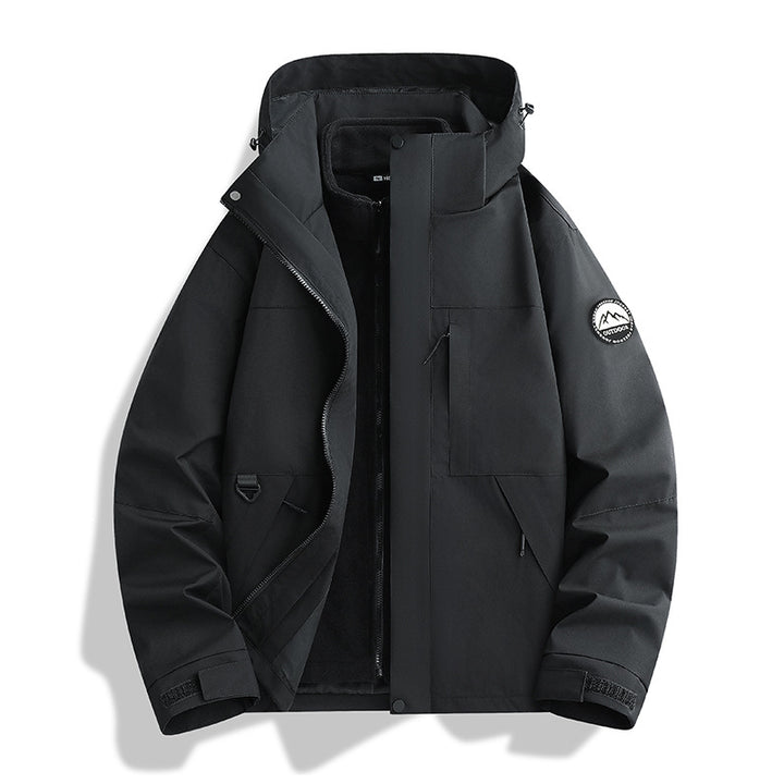 Damen Wasserabweisender Parka mit abnehmbarer Fleece-Innenjacke und Kapuze Echo Archiv
