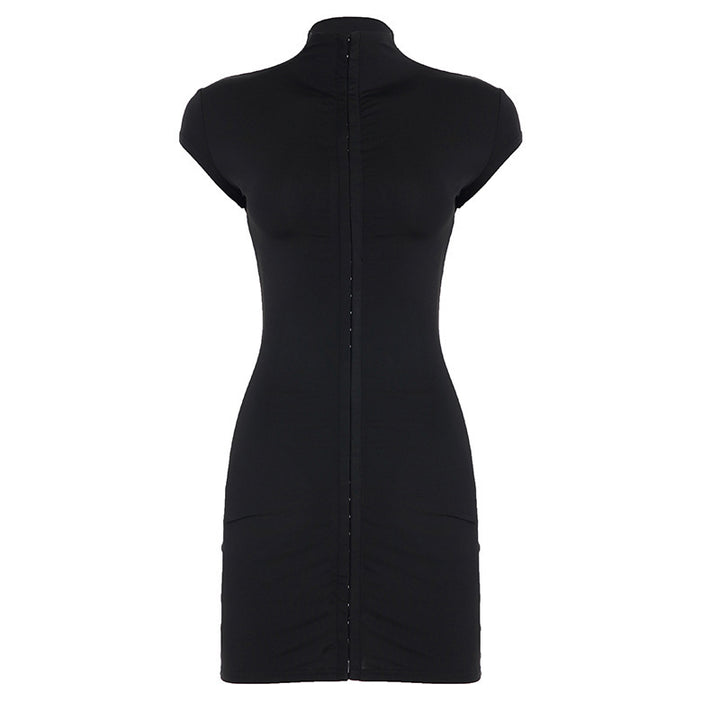 Damen figurbetontes Nachtkleid mit raffiniertem Stehkragen und Knopfleiste Echo Archiv