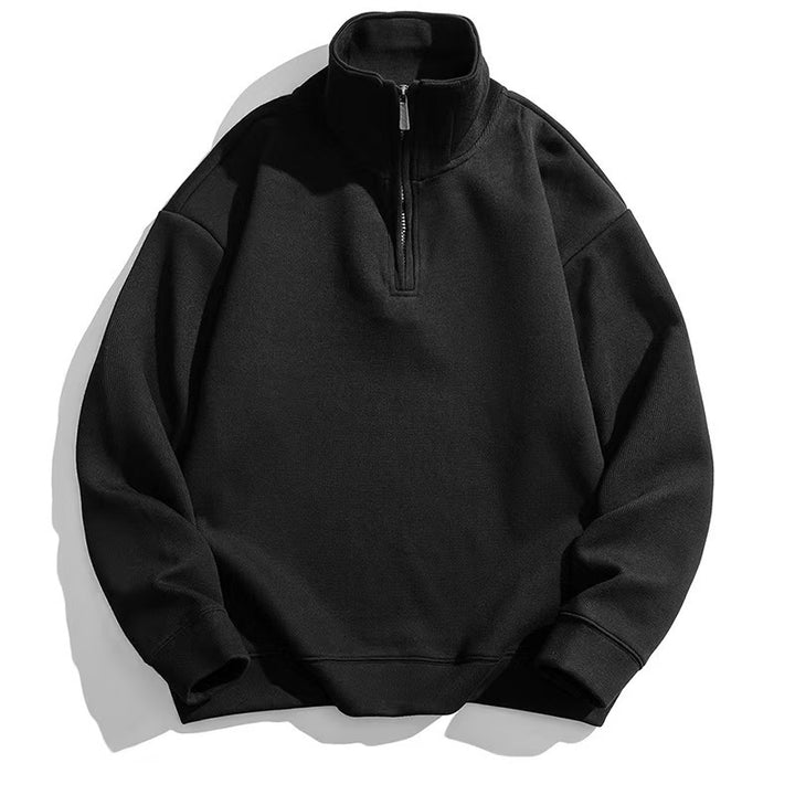 Unisex nan Halbzip-Sweatshirt mit Stehkragen und oversized Schnitt Echo Archiv