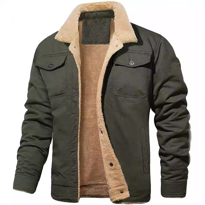 Herren gefütterte Arbeitsjacke mit hochflorigem Futter Echoarchiv