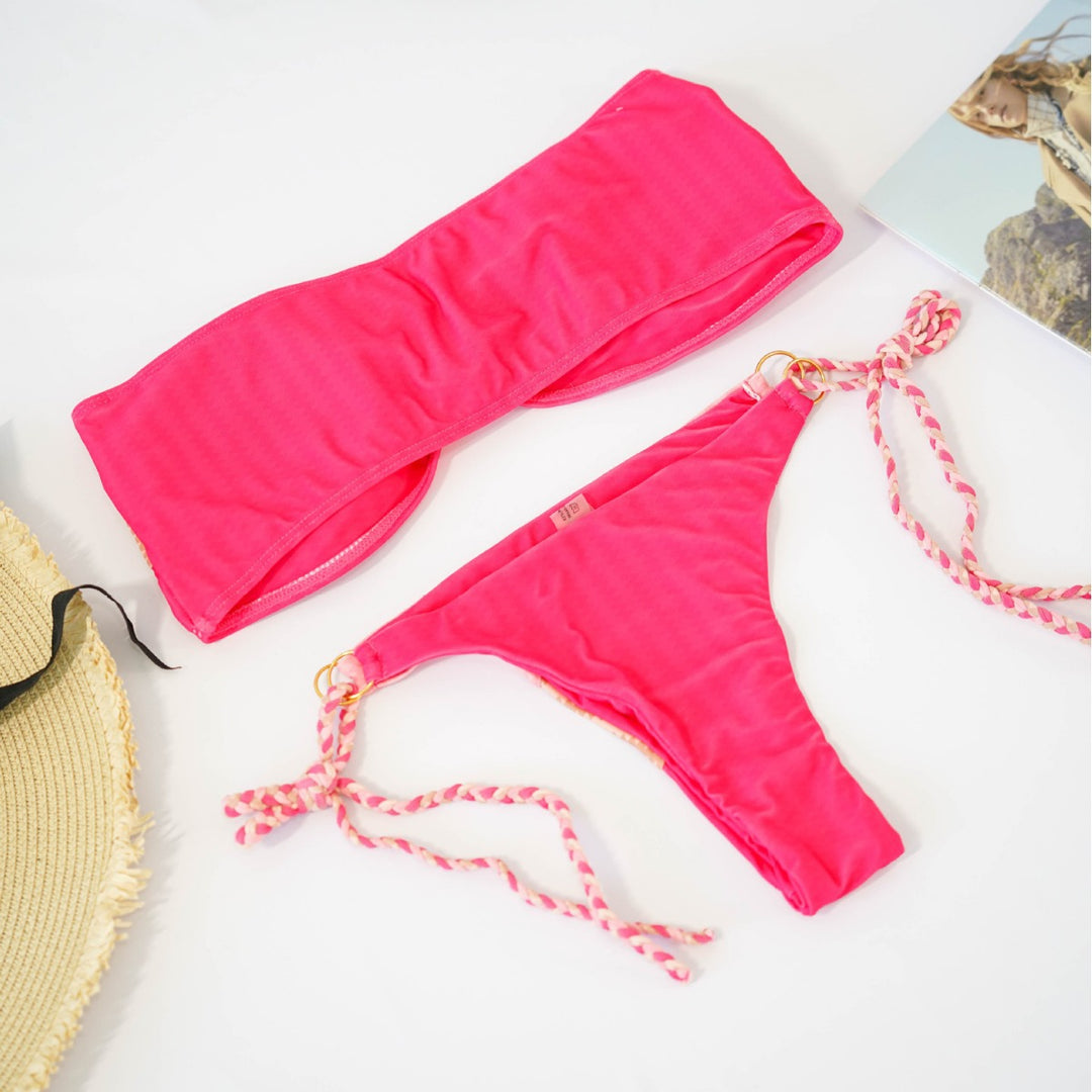 Damen Bandeau-Bikini mit raffinierten Knotendetails und verspieltem Design Echo Archiv