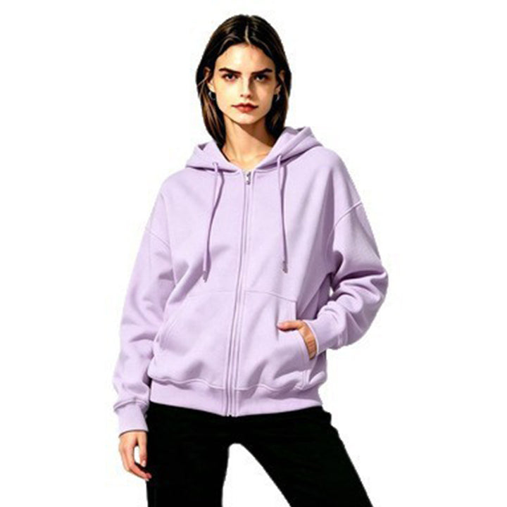 Damen Weicher Kapuzenpullover mit durchgehendem Reißverschluss Echoarchiv