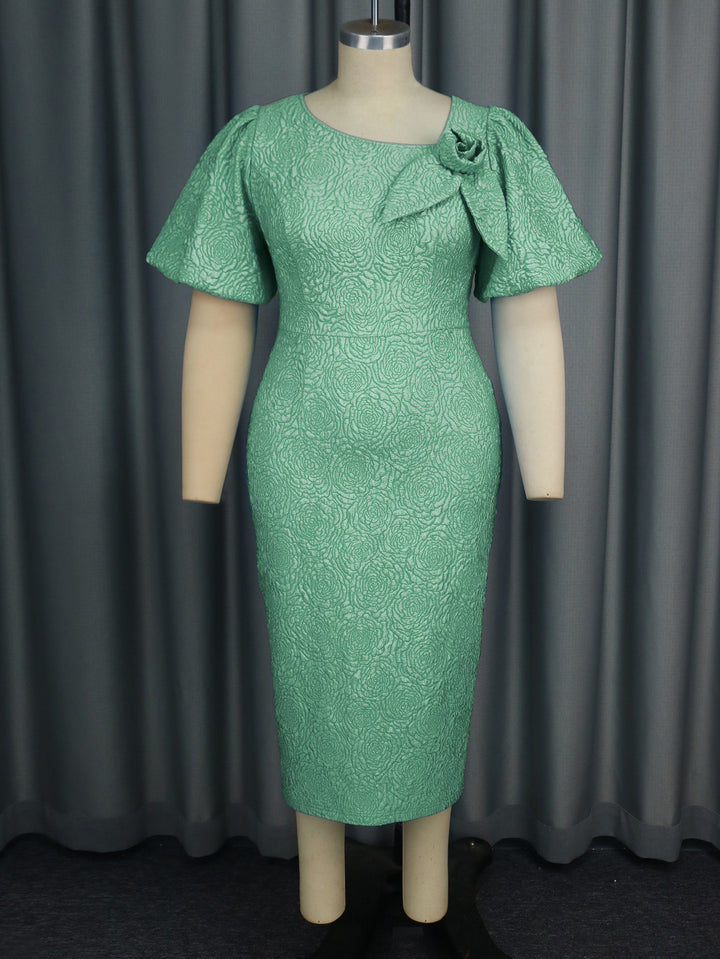 Damen Etuikleid mit floralem 3D-Rosen-Akzent Echo Archiv