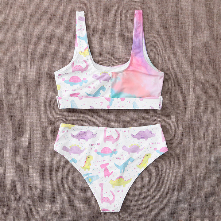 Damen Bunte Dinosaurier-Print Bikini-Set Echo Archiv