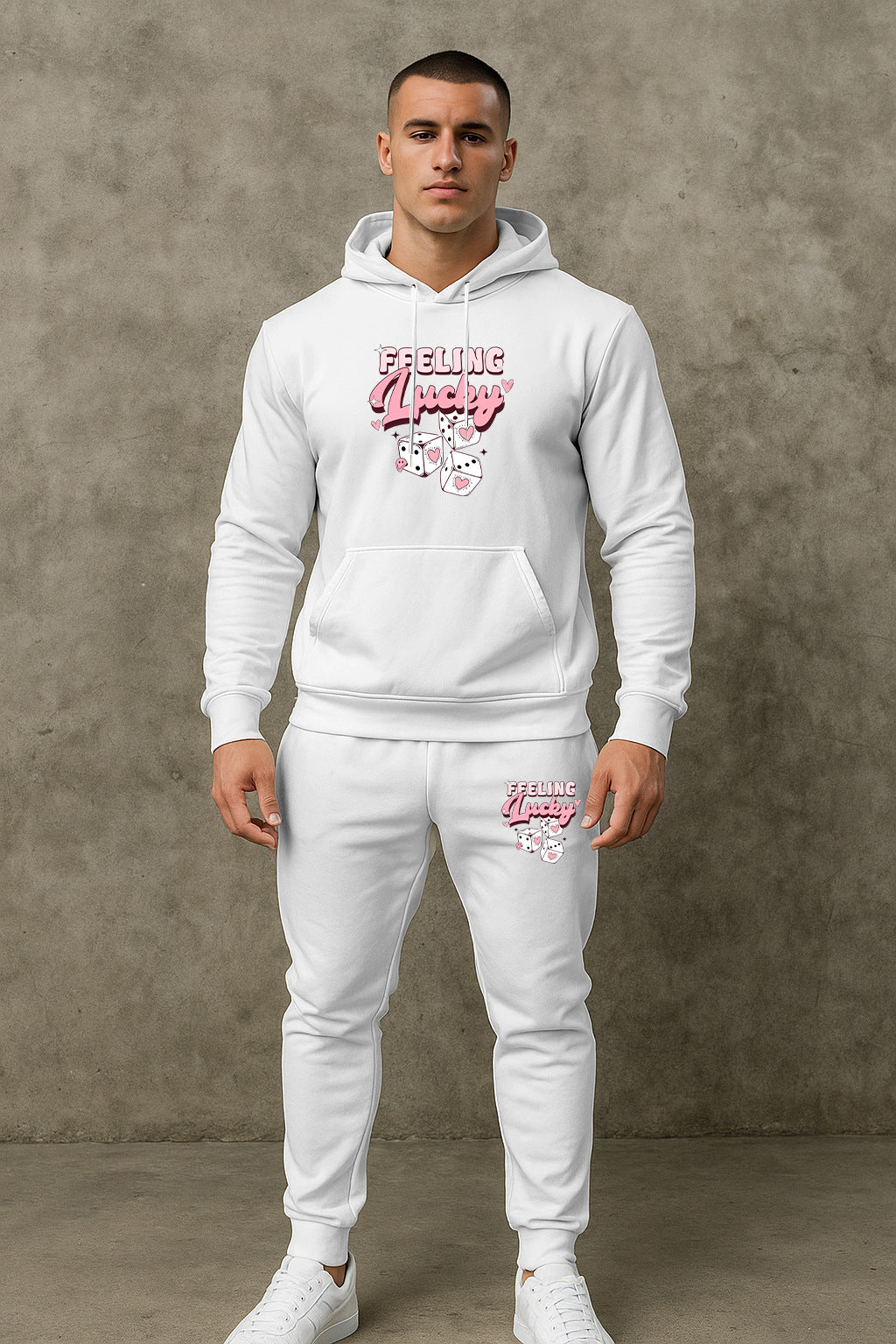 Herren Sportliches Hoodie- und Jogginghosen-Set Echoarchiv