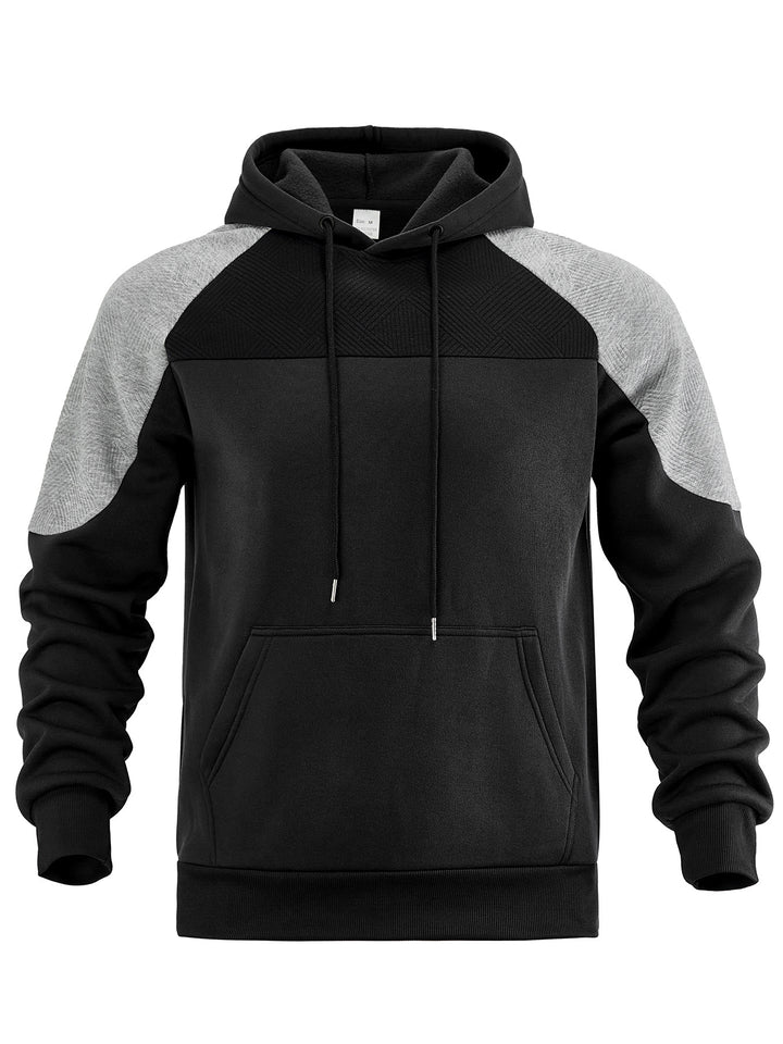 Herren Kapuzenpullover mit innovativem Design und gestreiften Ärmeln Echoarchiv