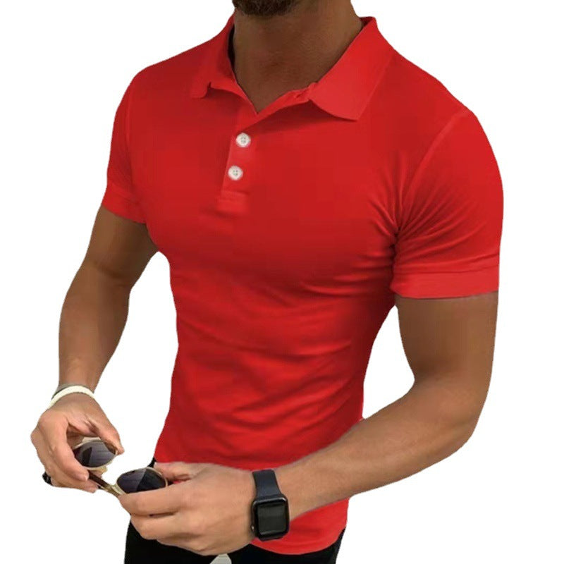 Herren Polohemd mit figurbetonendem Slim Fit und modischem Kragen Echoarchiv