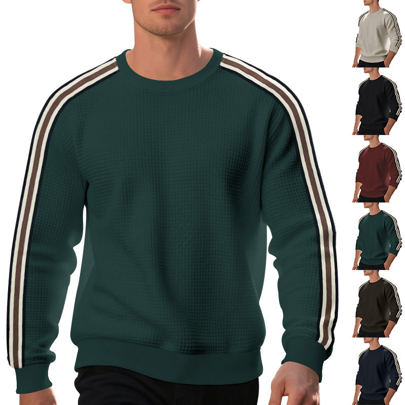 Herren modischer Sweatshirt mit strukturiertem Gewebe und Komfortbündchen Echoarchiv