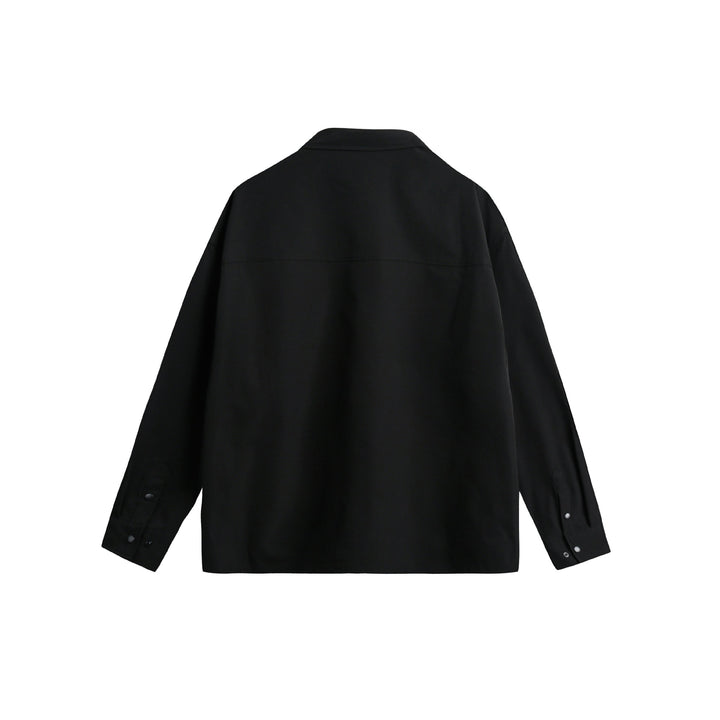Unisex Overshirtjacke im Utility‑Stil mit Druckknopfleiste und Karabinerdetail Echoarchiv