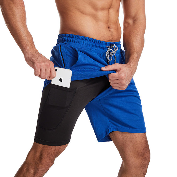 Herren Sportliche Hybrid-Shorts mit praktischen Taschen und atmungsaktivem Material Echoarchiv