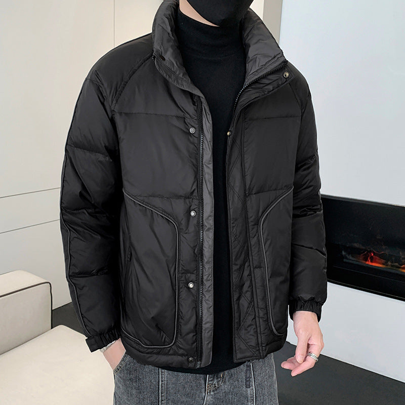 Herren Leichte Daunenoptik-Steppjacke mit ergonomischem Schnitt und verdeckten Eingrifftaschen – Taviero