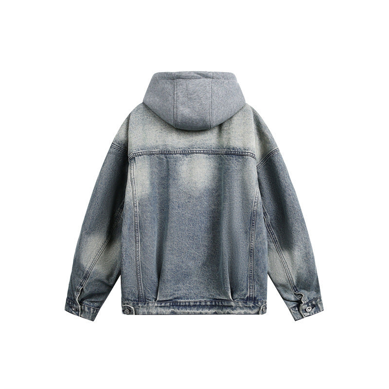 Unisex Oversize Kapuzen‑Sweatjacke mit Reißverschluss, Eingrifftaschen und gefütterter Kapuze Echoarchiv