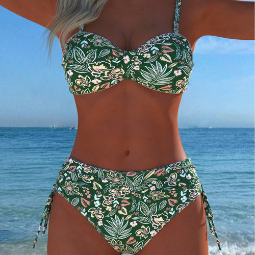Damen Bikini-Set mit elegantem Balconette-Oberteil und modischem High-Waist-Höschen Echo Archiv