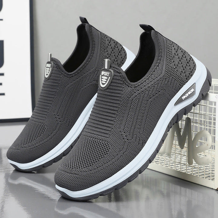 Damen Atmungsaktive und flexible Slip-On Sneakers Echo Archiv