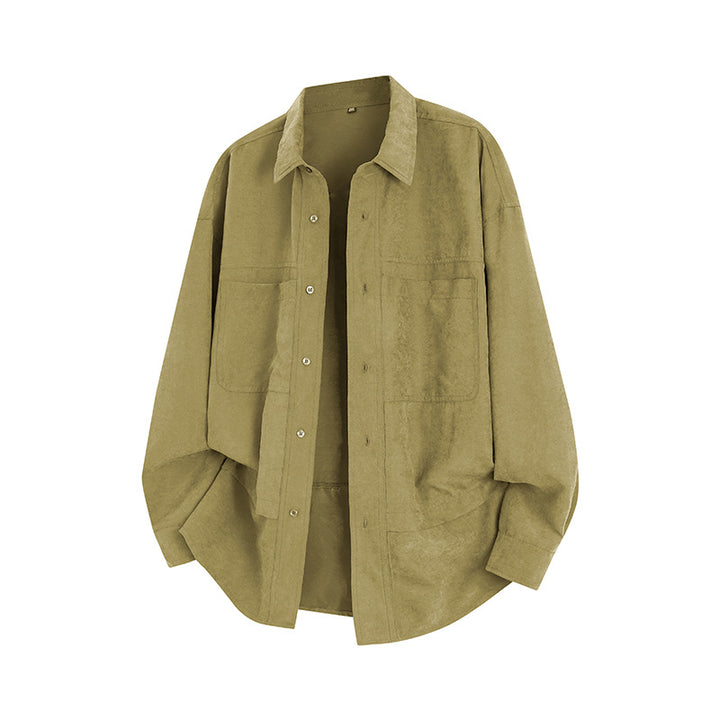 Herren lässige Overshirt-Jacke mit praktischen Brusttaschen Echoarchiv