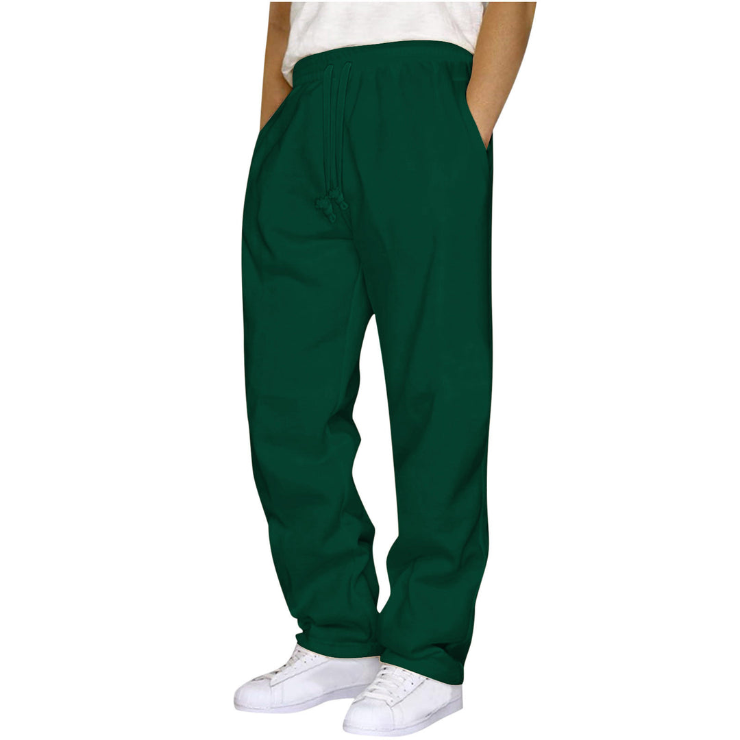Damen ungekürzte Relax-Freizeithose mit hohem Komfortbund, innenliegendem Kordelzug und seitlichen Eingrifftaschen – Avélisse