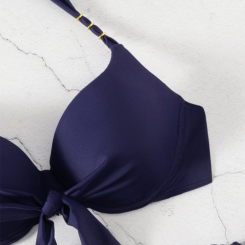 Damen Bikini-Set mit modischen Bindebändern und floralem Design Echo Archiv