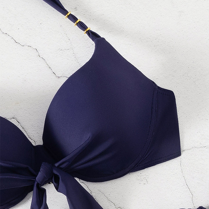 Damen Bikini-Set mit modischen Bindebändern und floralem Design Echo Archiv