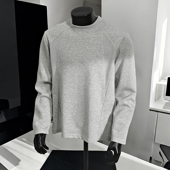 Herren Minimalistisches Langarm-Sweatshirt mit Raglanärmeln und Clean-Cut Rundhals Echo Archiv