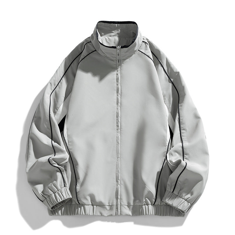 Herren Leichte Sportjacke mit Stehkragen Echo Archiv