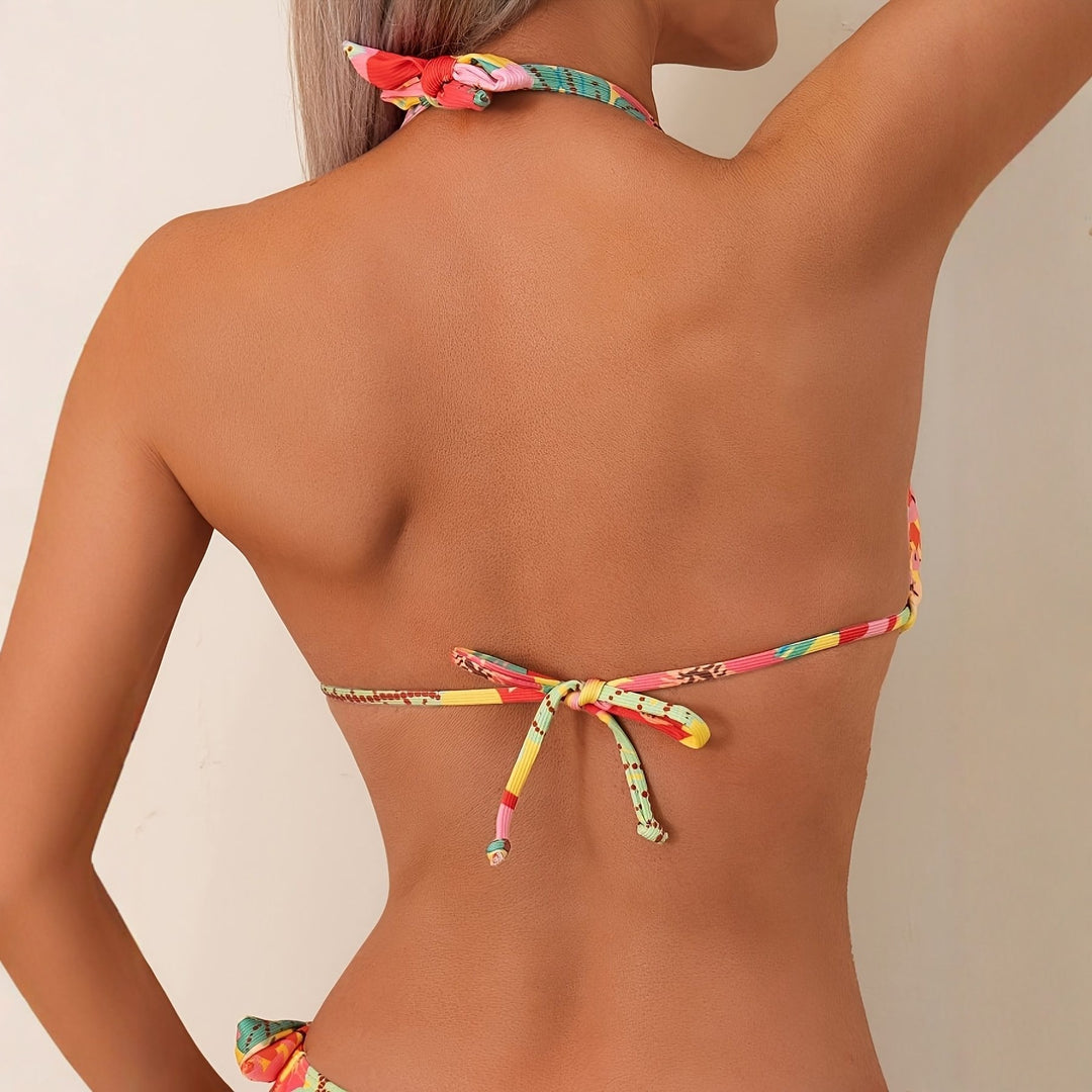 Damen Triangel-Bikini mit raffinierten Bindebändern Echo Archiv