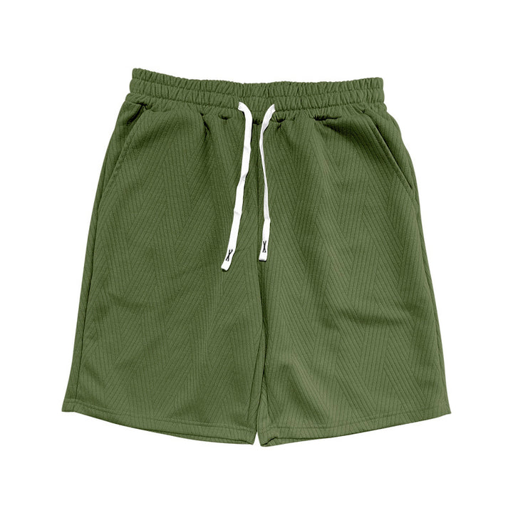 Herren bequeme Sportshorts mit elastischem Bund und seitlichen Taschen Echoarchiv