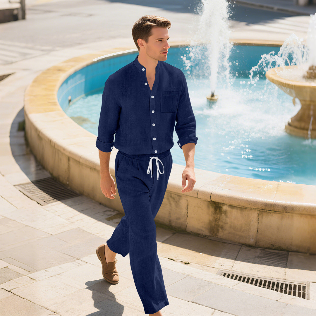 Herren Leichte und atmungsaktive Sommerhose mit elastischem Bund Echoarchiv