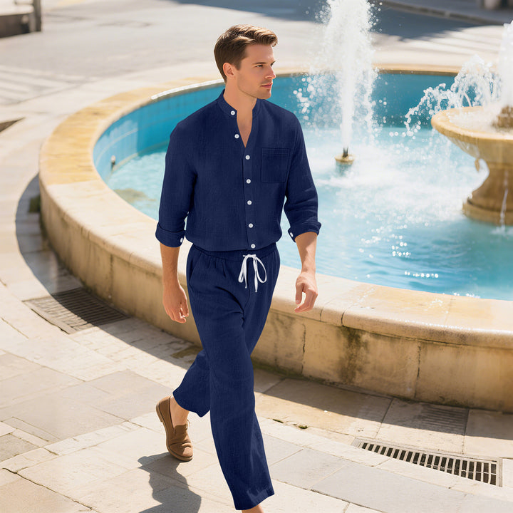 Herren Leichte und atmungsaktive Sommerhose mit elastischem Bund Echoarchiv