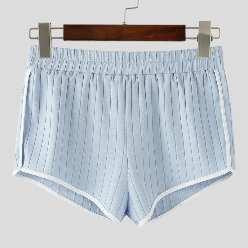 Damen nan plissierte Freizeit-Shorts mit elastischem Komfortbund und Kontrastpaspel Echo Archiv